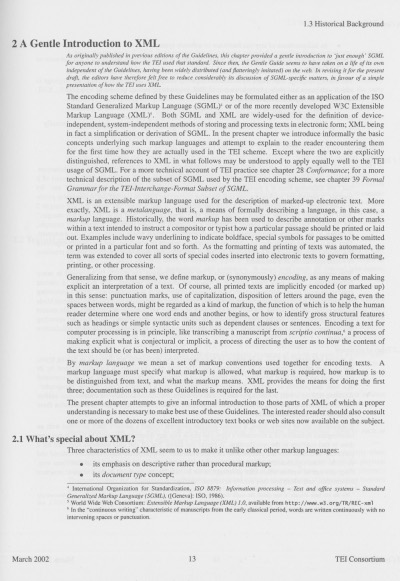 Figure 3. A page of version P4 of the TEI Guidelines.