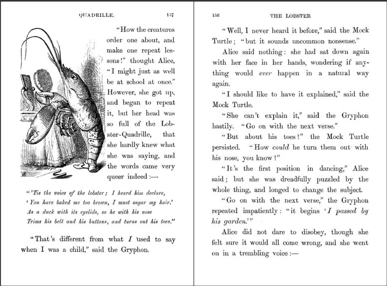 Figure 2. A typical page of Alice’s Adventures in Wonderland.